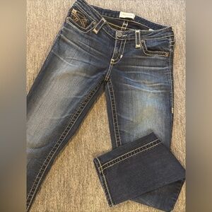 Big Star Women's Skinny Jeans - Dark Blue